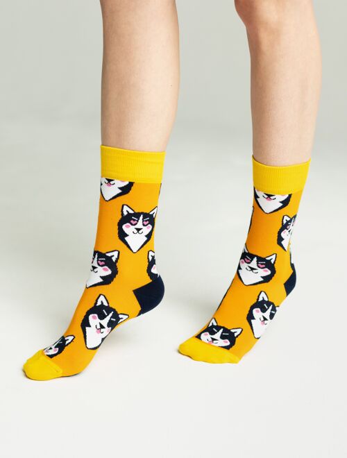 Husky Socks | Dogs Pattern Socks | Dogs Lover Socks | Socks with Dog patterns | Socks with Husky pattern