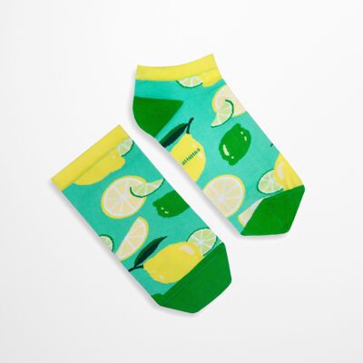 Kurze Socken mit Zitronen | Obstsocken |