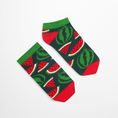 Kurze Socken mit Wassermelonen | Obstsocken |