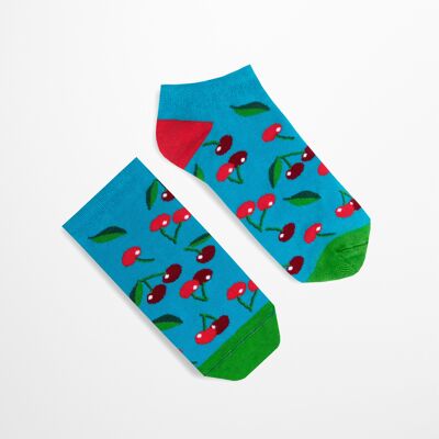 Chaussettes courtes cerises | Chaussettes aux fruits |