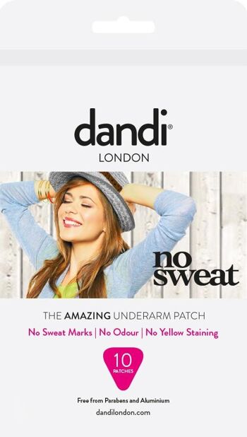 Female dandi® patch 10 pack - tampons anti-transpiration avancés pour femmes
Patch dandi® Femme Pack de 10
Prix régulier£8.99