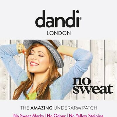 Female dandi® patch 10 pack - tampons anti-transpiration avancés pour femmes
Patch dandi® Femme Pack de 10
Prix régulier£8.99