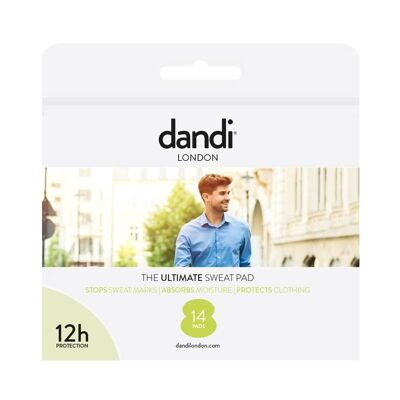 dandi® pad | Sweat pads that solve the problem of sweat marks and stains
dandi® pad Male Pack of 14
Regular price£4.99