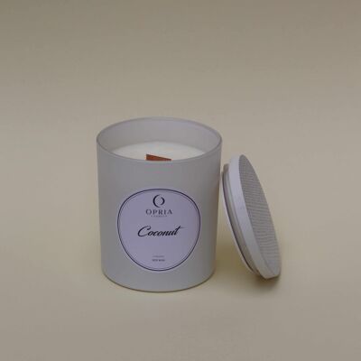 COCONUT SCENTED WHITE  CANDLE c