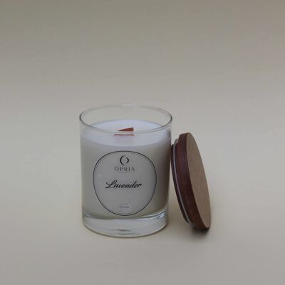 Lavender scented clear  candle