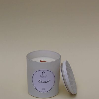 COCONUT SCENTED WHITE  CANDLE cc