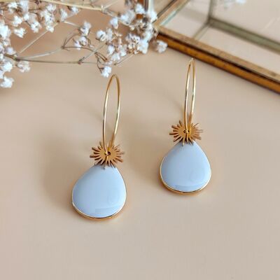 Cream color La Bienveillante earrings