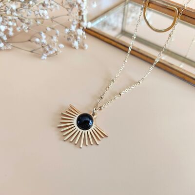 The Resplendent Black Agate Necklace