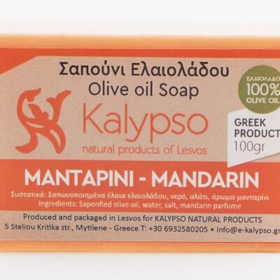 Savon artisanal à l'huile d'olive - Mandarine