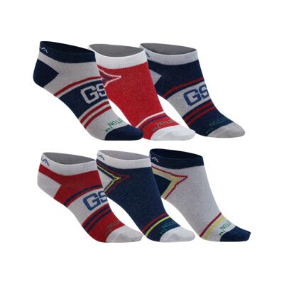 GSA SUPERCOTTON Low Cut Socks / 6 Pack / Multicolor