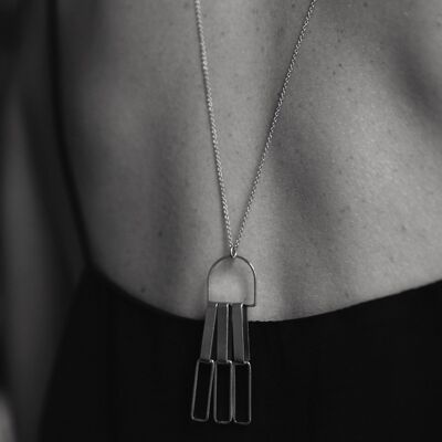Collier long Henry-Argent