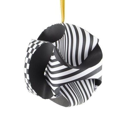 Bola de Navidad DIY, óptica en blanco y negro