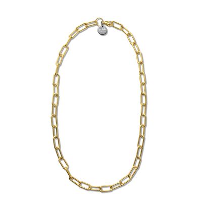 Gold long link chain
