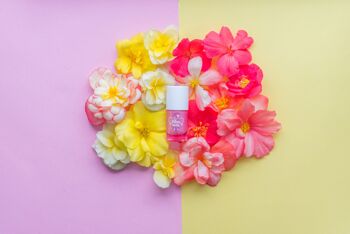 Vernis à ongles magique à base d'eau pour enfants - rose nacré avec des paillettes 2