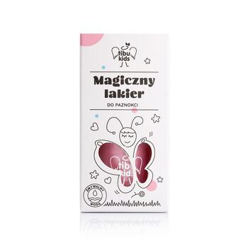 Vernis à ongles magique à base d'eau pour enfants - rose nacré avec des paillettes 3