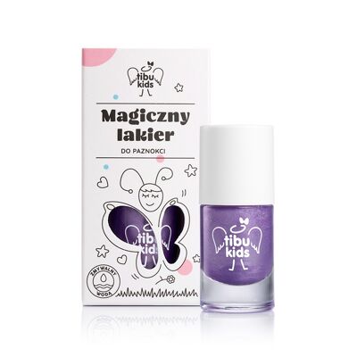 Esmalte de uñas mágico para niños a base de agua - violeta perlado
