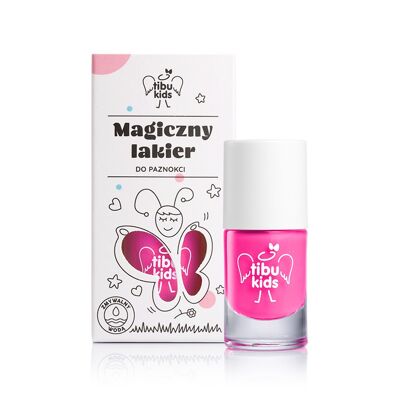 Magical water -based nail polish for kids - fuchsia