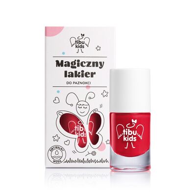 Vernis à ongles magique à base d'eau pour enfants - framboise