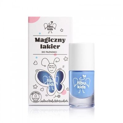 Vernis à ongles magique à base d'eau pour enfants - bleu