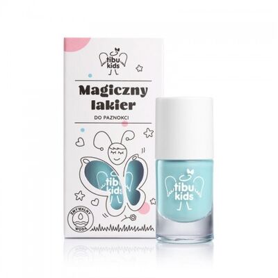Magical water -based nail polish for kids - turquoise