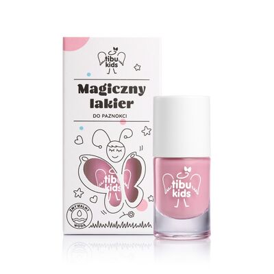 Vernis à ongles magique à base d'eau pour enfants - rose