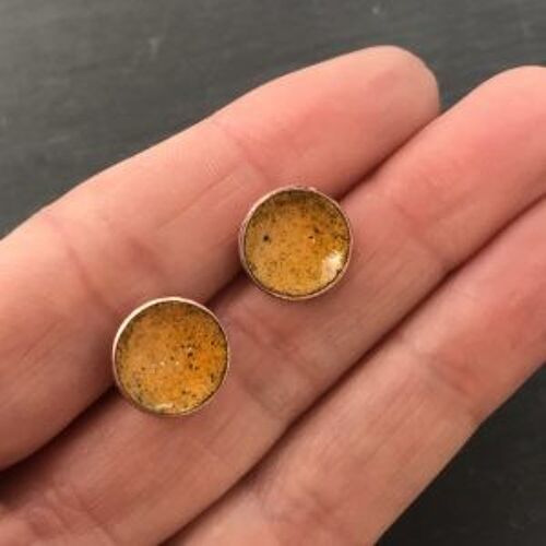 13mm Concave Studs – Sunflower Yellow