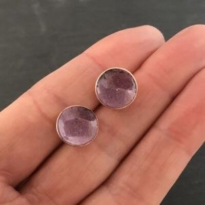 13mm Concave Studs – Raspberry