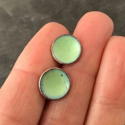 13mm Concave Studs – Celadon Green