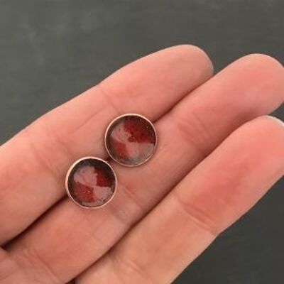 13mm Concave Studs – Burnt Orange