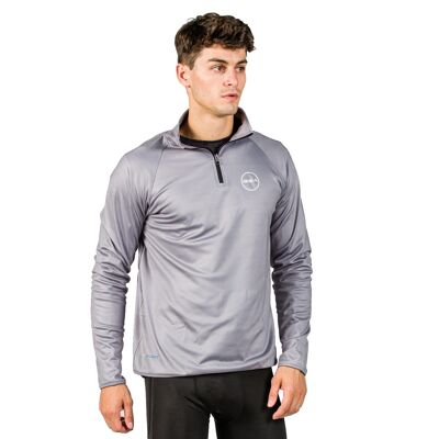 GSA Men's Active Mockneck Sweatshirt - Light Grey