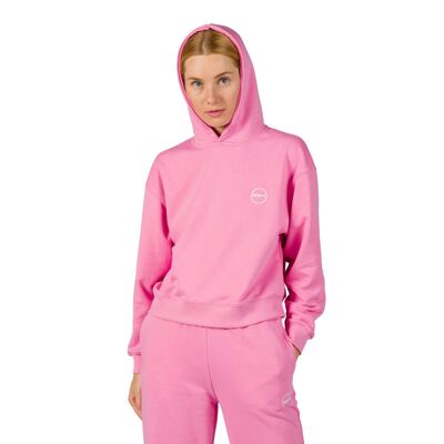 GSA Women's French Terry Cropped Hoodie - Pink