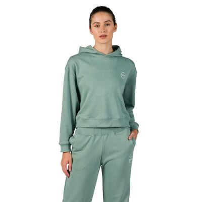 GSA Women's French Terry Cropped Hoodie - Mint