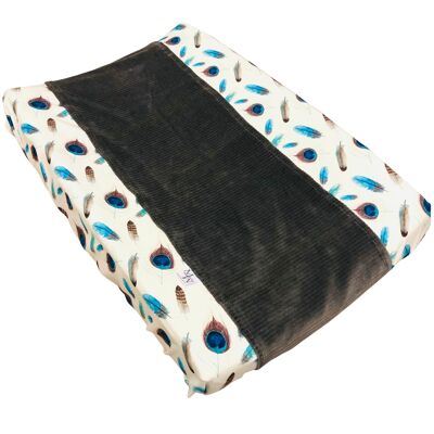 Changing pad cover feathers anthracite