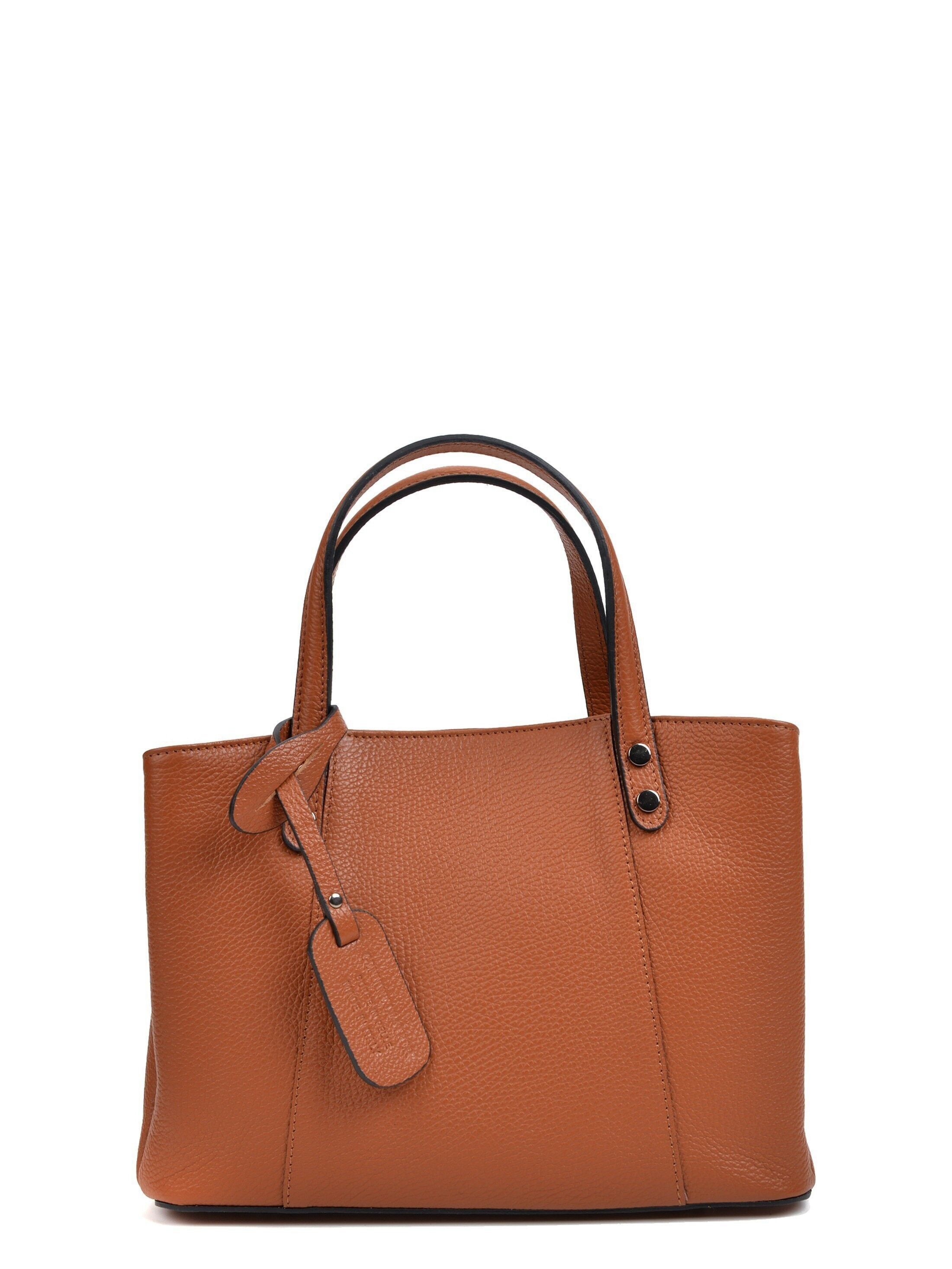 AW21 AL 1434_COGNAC_Borsa con manico superiore