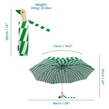 Parapluie Kelly Bars Parapluie compact et écologique résistant au vent 5