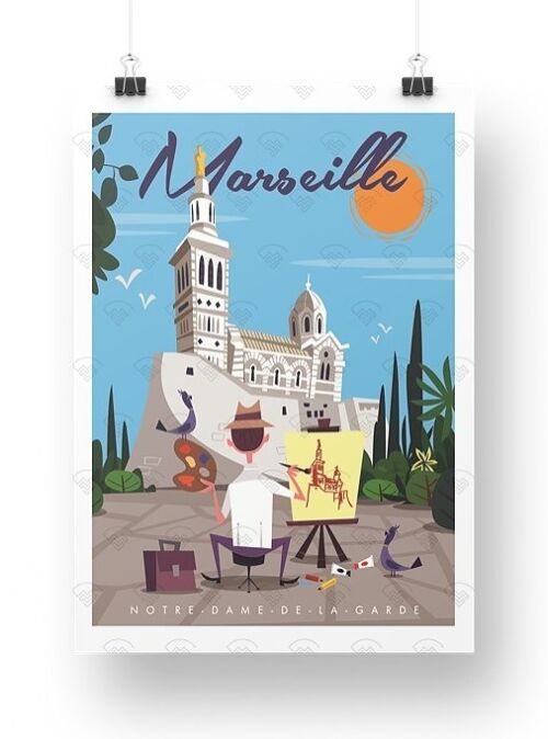 Marseille - Notre dame gary godel peintre