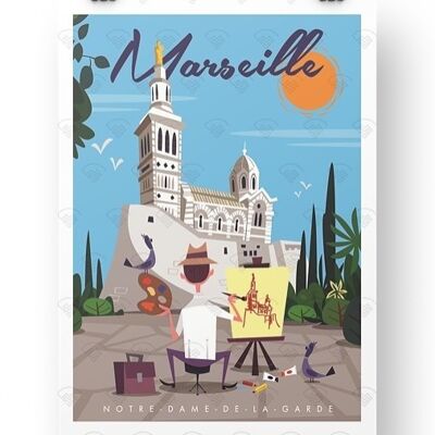 Marseille - Notre dame gary godel peintre