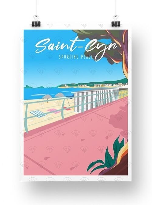 Saint Cyr sur mer - Promenade rose