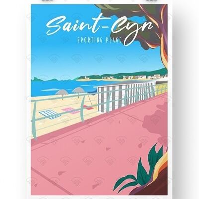 Saint Cyr sur mer - Promenade rose