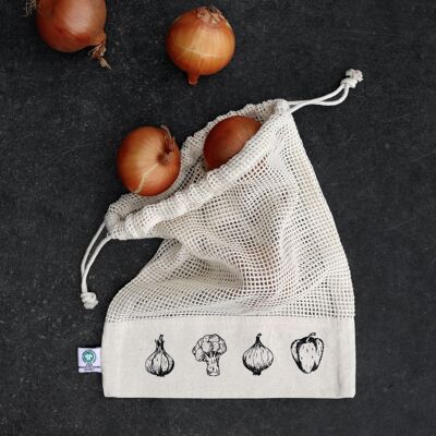 Fairtrade & Organic Mesh Grocery Bag - Small Vegetable