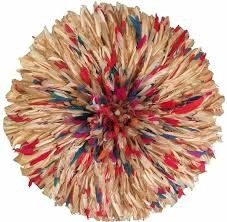 Juju hat beige moucheté multicolore de 35 cm