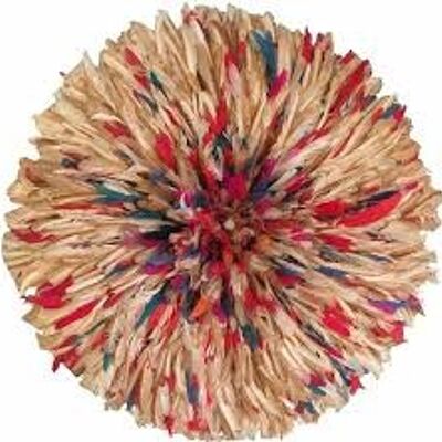 Sombrero juju beige jaspeado multicolor de 35 cm