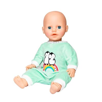 Fluffy romper suit "Penguin Pünktchen", size. 35-45 cm