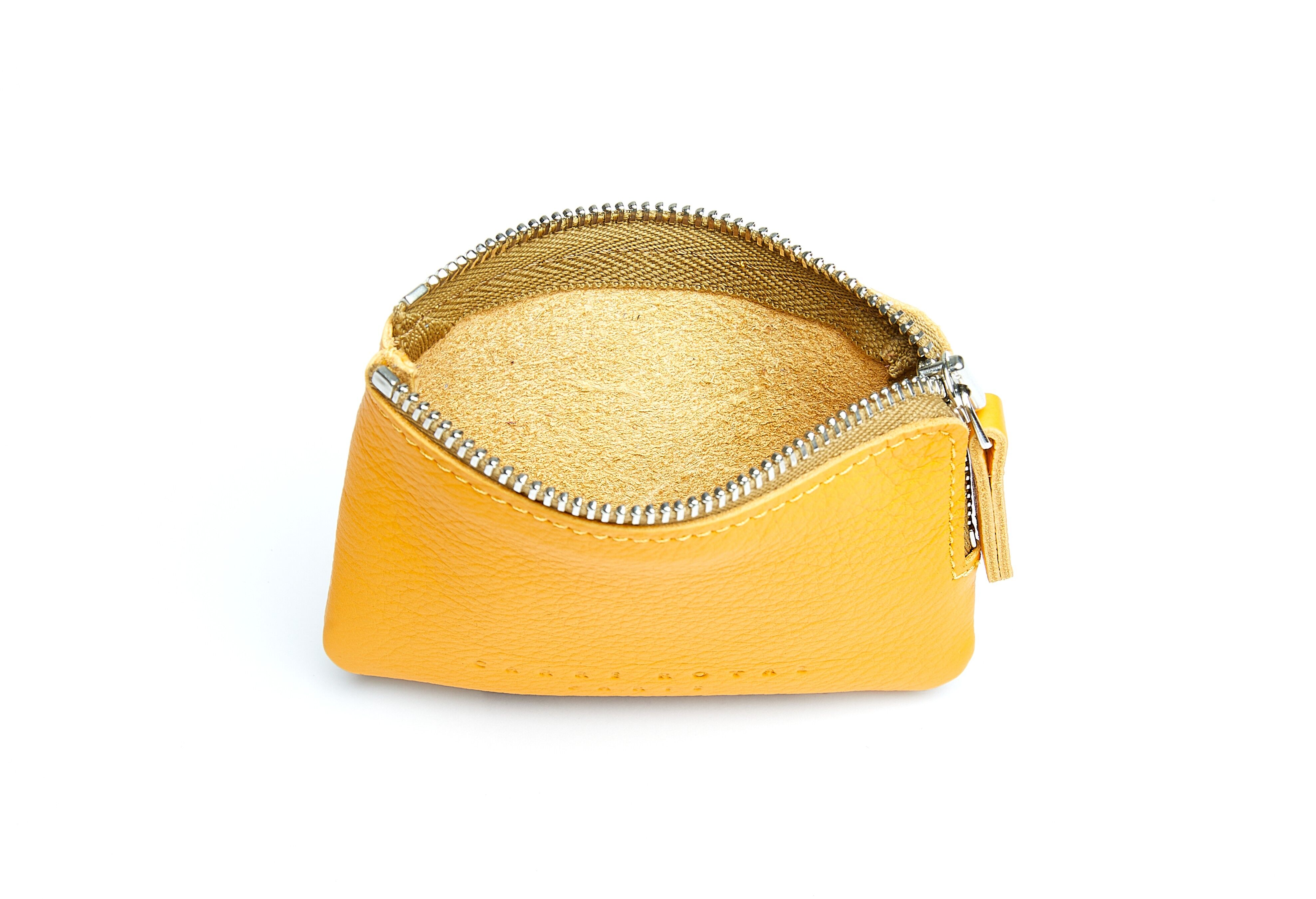 Porte-monnaie Jaune en Cuir