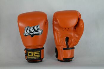 Gants de boxe pour enfants Danger | PU | orange - Couleur du produit : Orange / Taille du produit : 8