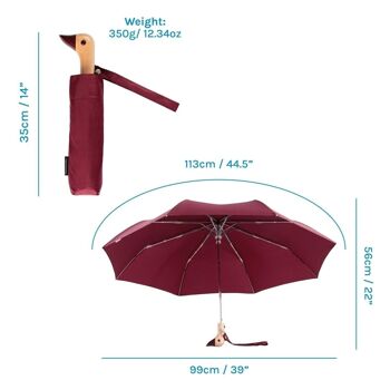 Umbrella Cherry Parapluie compact écologique résistant au vent 5