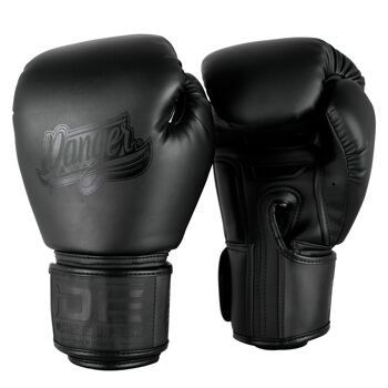 Gants de boxe en cuir Danger Super Max 2.0 | noir - Couleur du produit : Noir / Taille du produit : 10OZ 1
