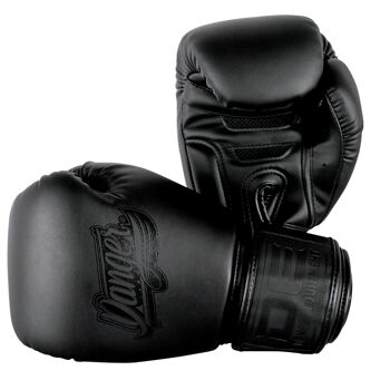 Gants de boxe en cuir Danger Super Max 2.0 | noir - Couleur du produit : Noir / Taille du produit : 10OZ 2