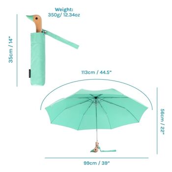 Umbrella Mint Parapluie compact écologique résistant au vent 5