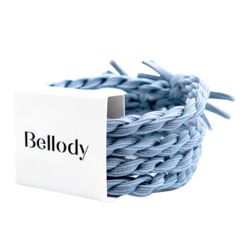 Elastiques Cheveux Bleu - Bellody® (4 pièces - Bleu Seychelles) 2